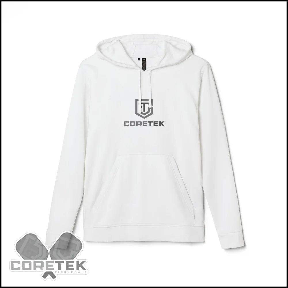 Coretek Pickleball Adidas® Unisex Fleece Hoodie White / Xs