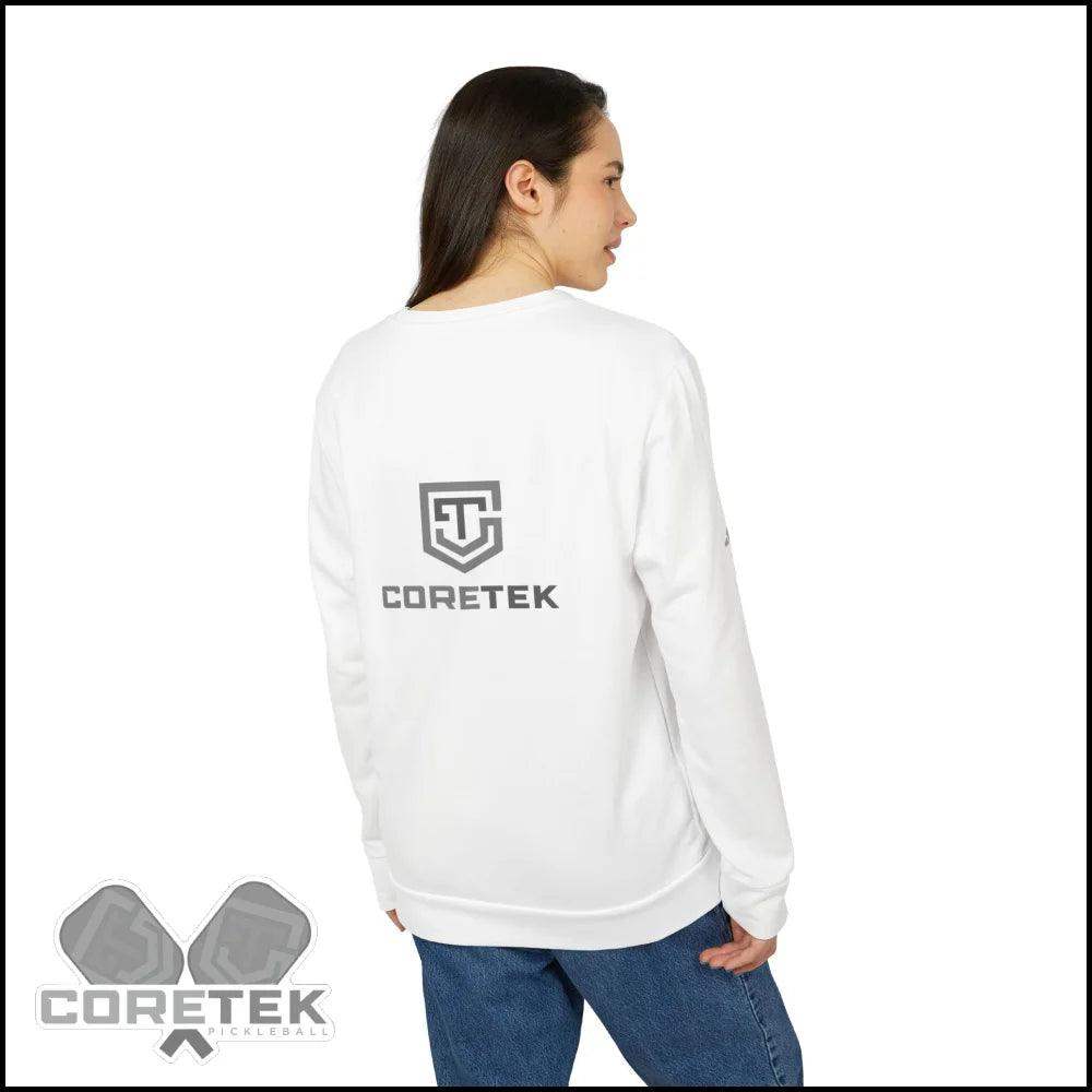 Coretek Pickleball Adidas Unisex Fleece Crewneck Sweatshirt