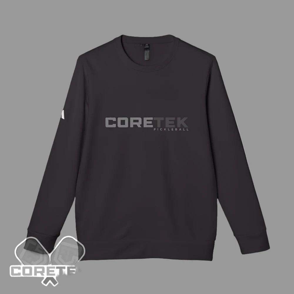 Coretek Pickleball Adidas Unisex Fleece Crewneck Sweatshirt Black / Xs