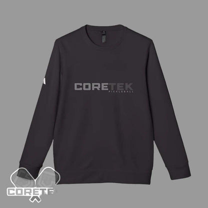 Coretek Pickleball Adidas Unisex Fleece Crewneck Sweatshirt Black / Xs