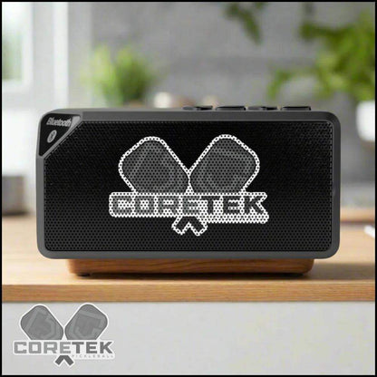 Coretek Pickleball Bluetooth Speaker 4.25’ X 2.25’ / Black Accessories