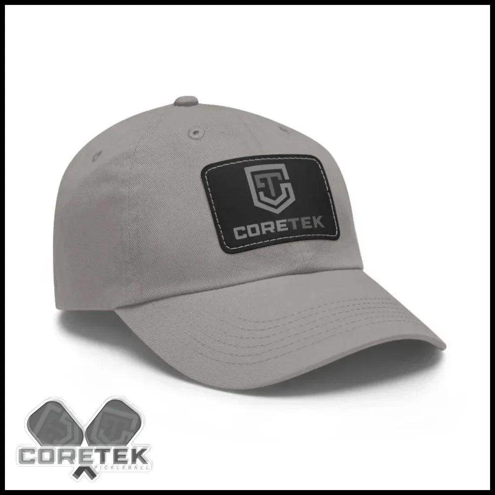 Coretek Pickleball Cap Grey / Black Patch Rectangle One Size Hats