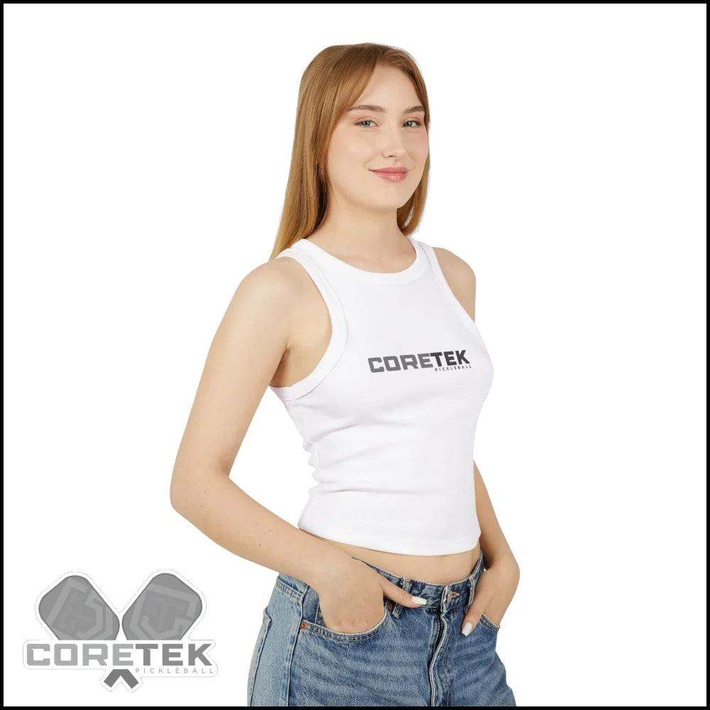 Coretek Pickleball Micro Rib Racer Tank Top